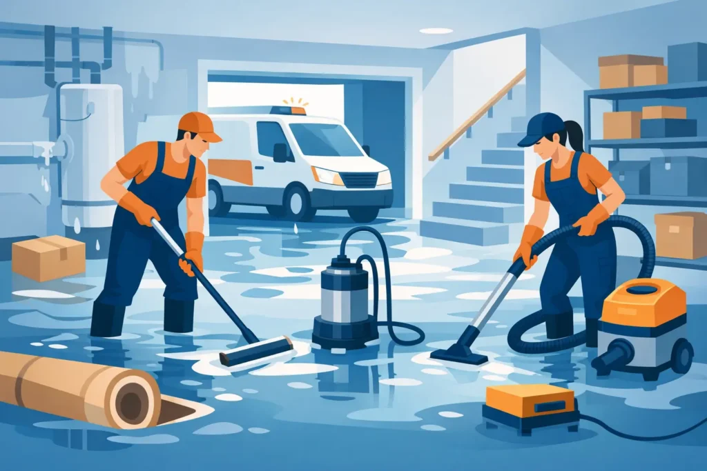 Flooded Basement Cleanup Service Fast Response