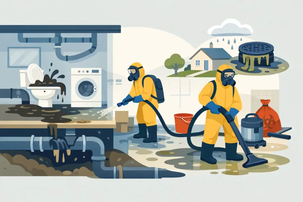 Sewer Backup Cleanup Service: What to Do Fast
