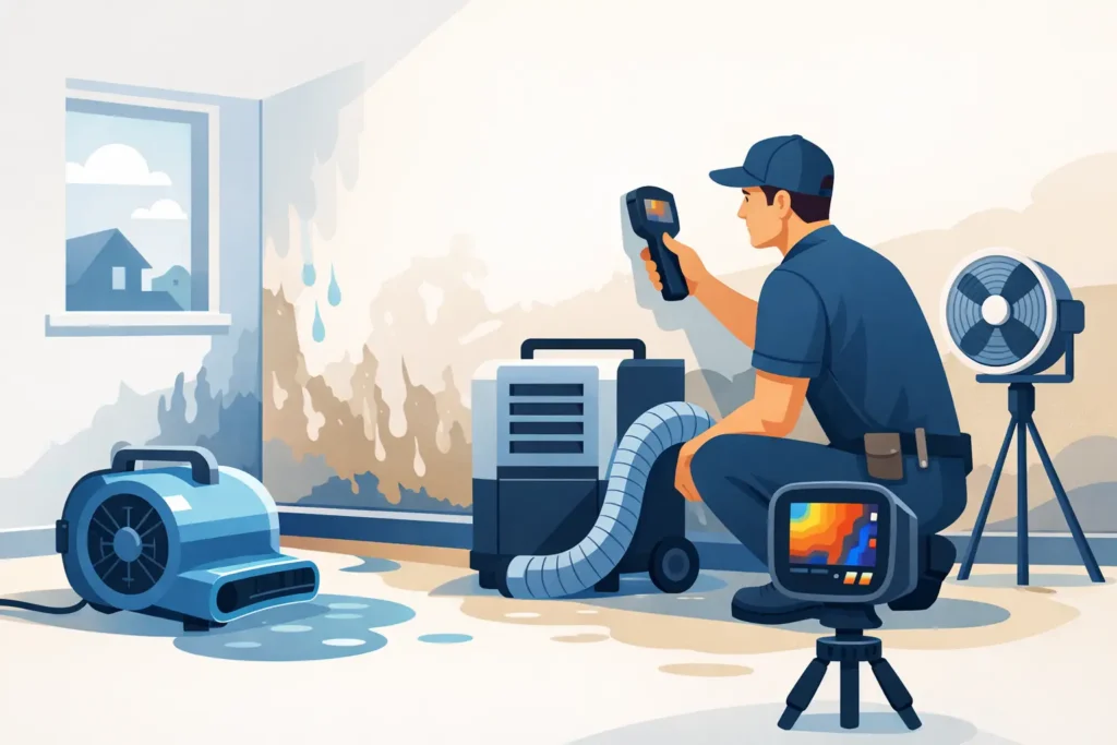 How to Dry Water Damaged Walls Properly