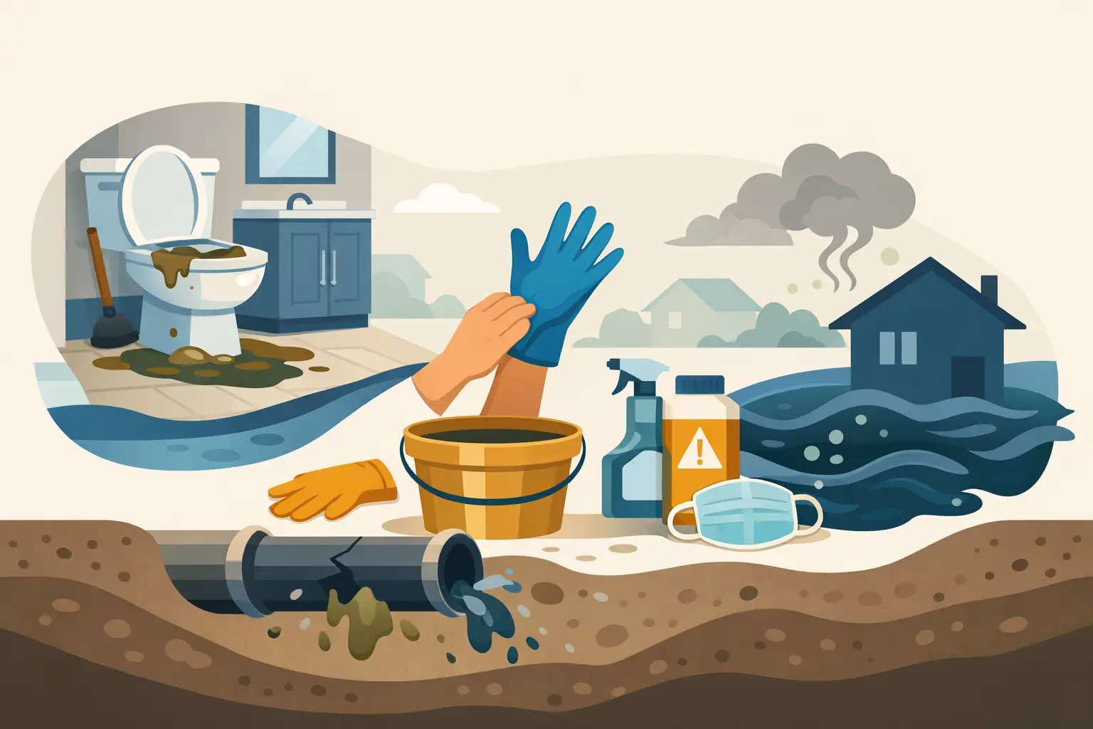 How to Handle Sewage Backup Safely at Home