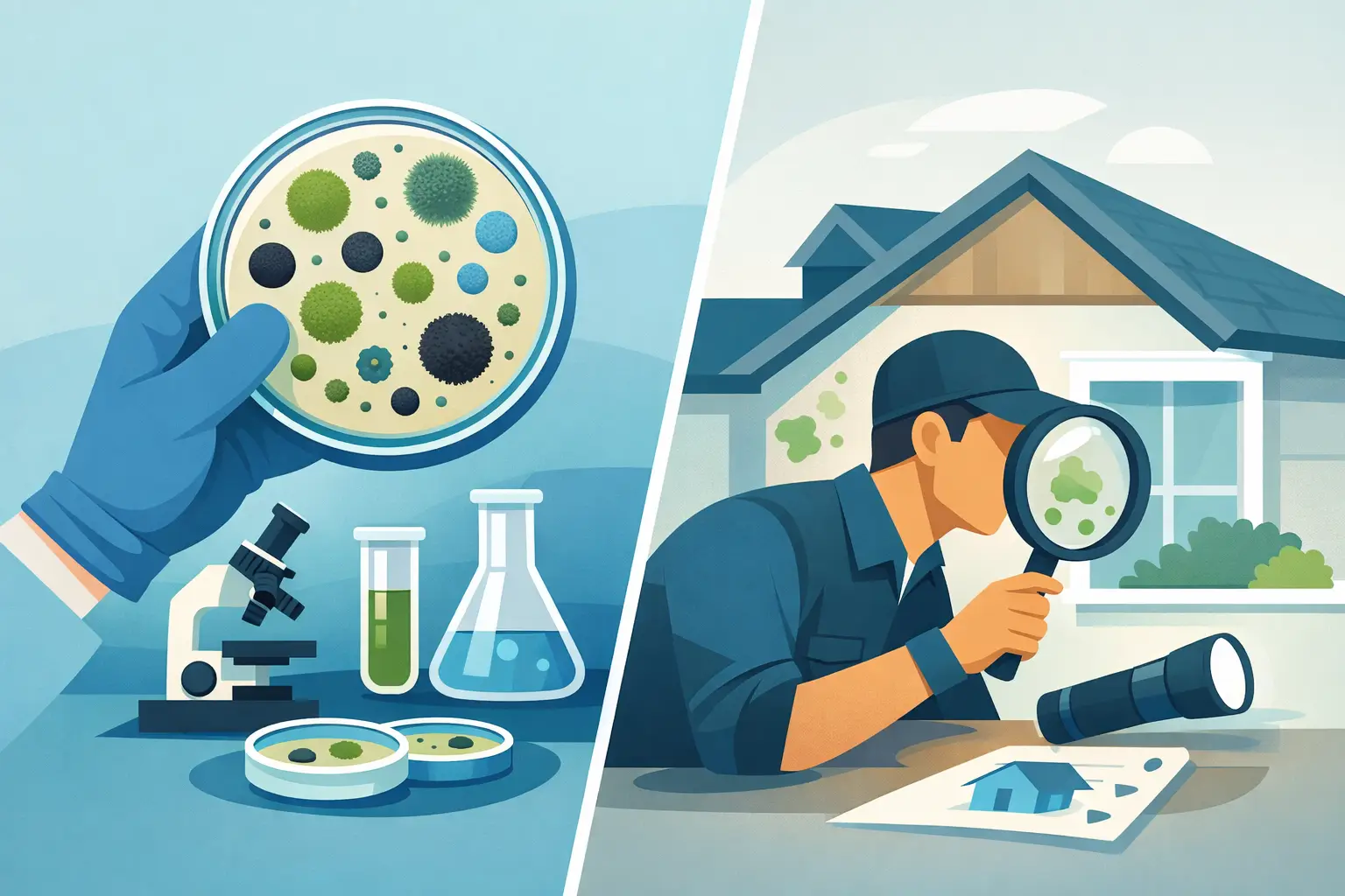 Mold Testing Versus Inspection Explained