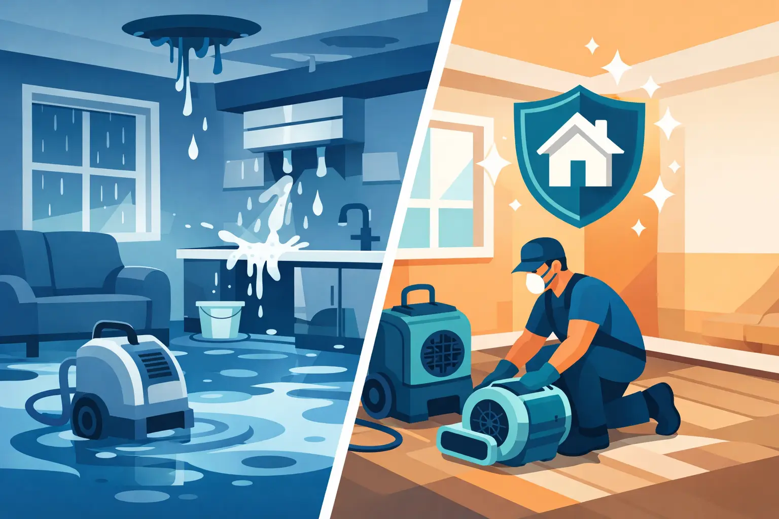 Water Mitigation vs Restoration Explained