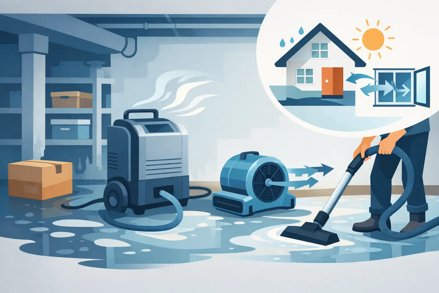 Best Ways to Dry a Wet Basement After Flooding