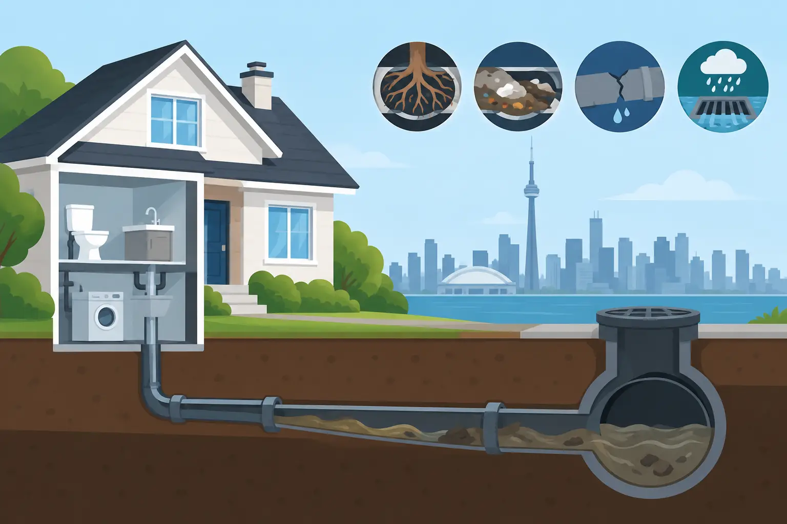 Top Causes Sewer Backups in Toronto Homes