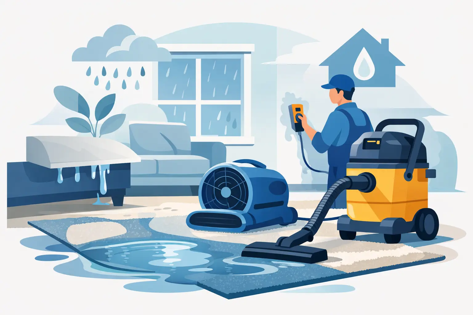 When You Need a Wet Carpet Drying Service